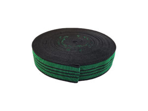 FITA ELÁSTICA PARA MÓVEL, VERDE E PRETO,  5 CM ROLO  23 M