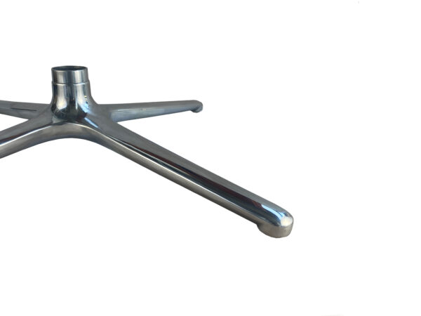 BASE ESTRELA DE CADEIRA EM LIGA DE ALUMÍNIO, ILUMINAÇÃO + VERNIZ DE VEDAÇÃO, L- 75CM - Imagem 2