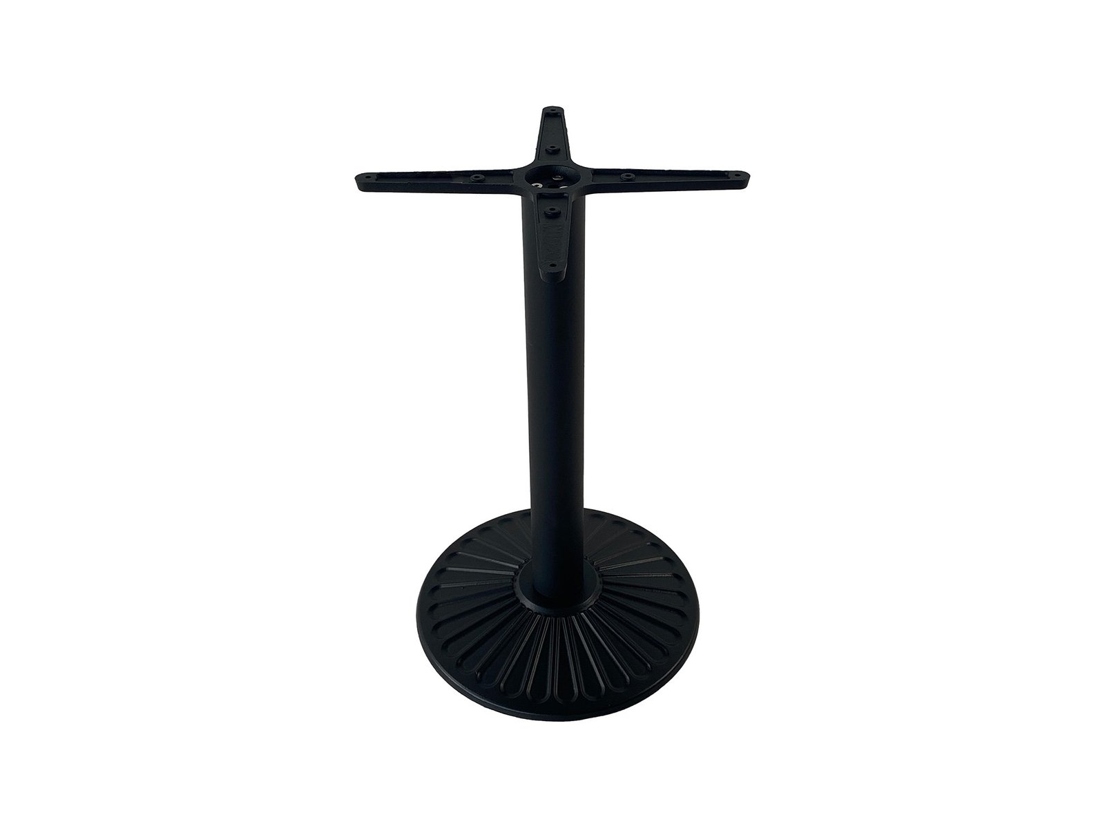BASE METÁLICA PARA MESA, FERRO, PRETO, DIÂMETRO BASE  430MM, ALTURA 720MM