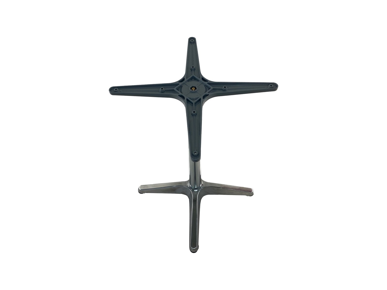 BASE PARA MÓVEL, ALUMINIO, BASE CRUZ: 580MM, TUBO: 60MM, BASE SUPERIOR CRUZ: 480*480MM