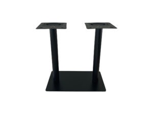 BASE METÁLICA PARA MESA COM DUPLO TUBO, FERRO, BASE: 400*700MM, TUBO: 76*700MM, BASE SUPERIOR: 300*300MM