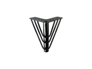 PÉ C038 PARA MÓVEL, 15CM, PRETO NIQUEL