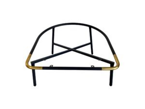BASE DE CADEIRA, FERRO, PRETO, C 79, L 75, HA 25 – HE 45 CM