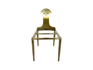 BASE DE CADEIRA EM FERRO,  DOURADO,  C 42, L43, HA40 – HE 76