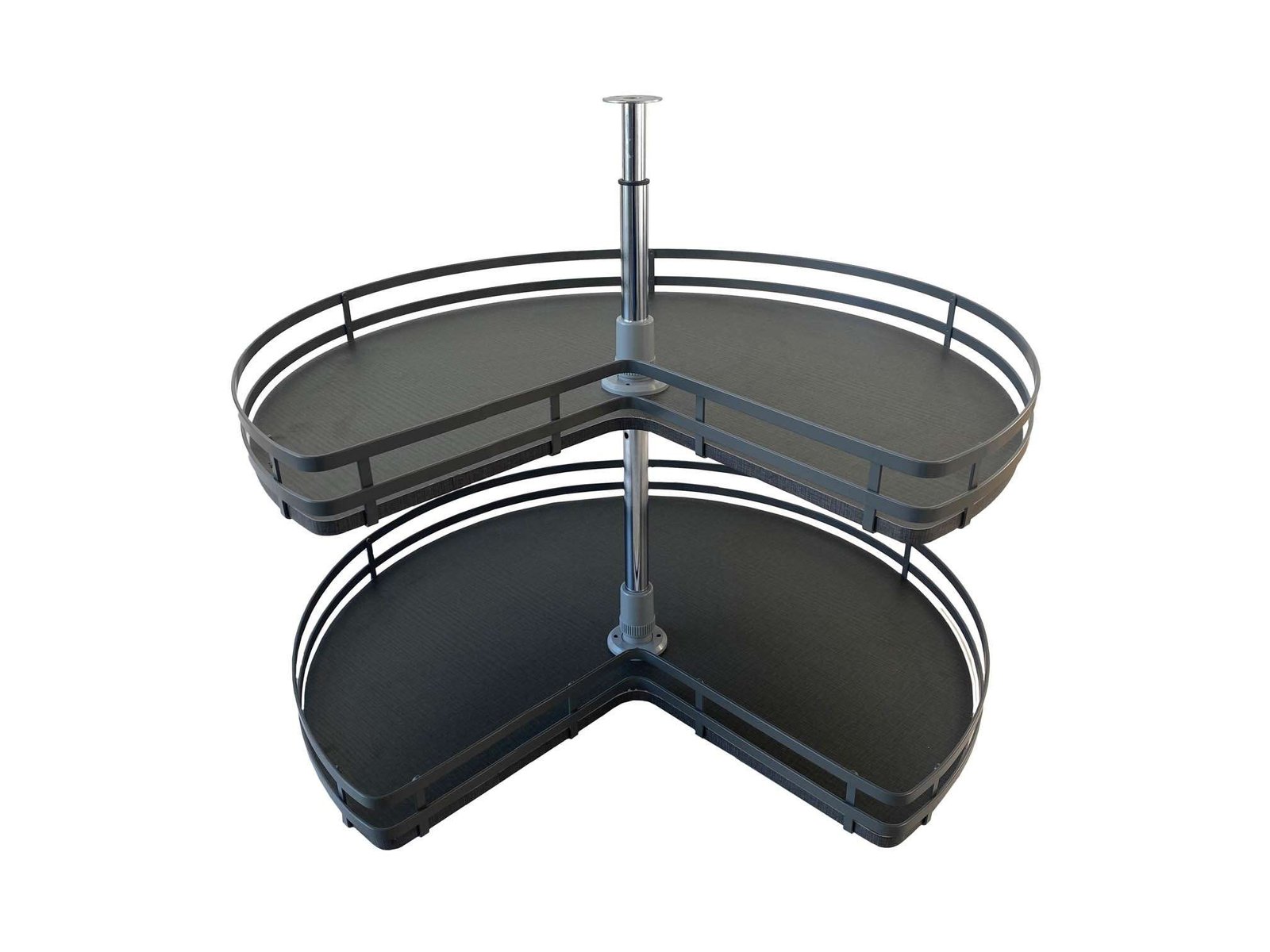 CANTO EXTRAÍVEL PARA MÓVEL DE COZINHA COM 2 CAMADAS, CINZA, D-70, HM- 60 CM