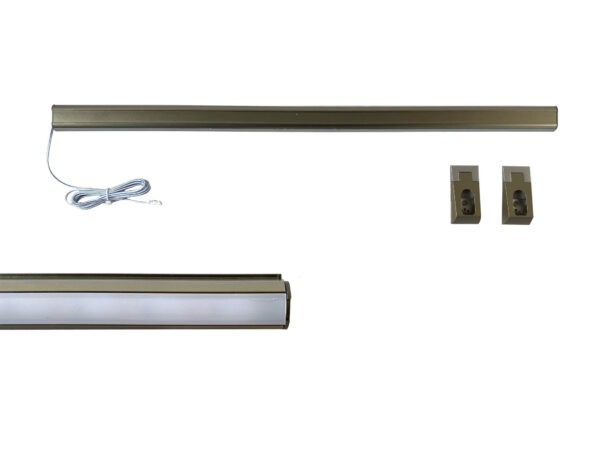 KIT LED VARÃO COM SUPORTE DOURADO