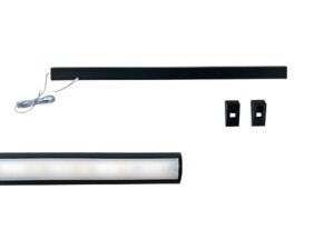 KIT LED VARÃO COM SUPORTE PRETO