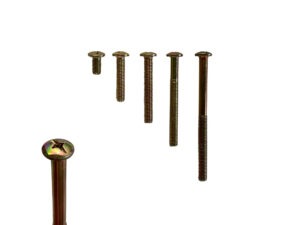 PARAFUSO CABEÇA LARGA, DOURADO, 8