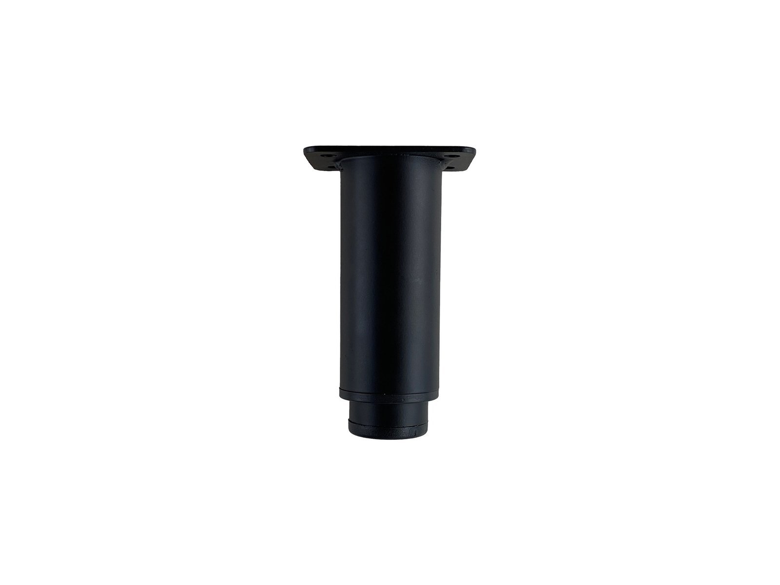 PÉ DE MÓVEL AJUSTÁVEL 10 A 14.5CM, FERRO, PRETO, D- 4CM
