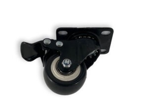 RODA COM BASE, GIRATÓRIA, COM TRAVÃO, 4.5 CM
