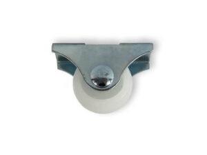 RODA FIXA,  PP, BRANCO,  4 CM
