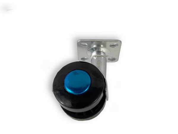 RODA GIRATÓRIA, COM BASE, SEM TRAVÃO, 5 CM