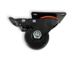 RODA GIRATÓRIA, COM BASE, COM TRAVÃO, 8.33 CM