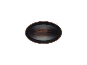 PUXADOR, OVAL EM FERRO COR MADEIRA C-60 MM H-40 MM